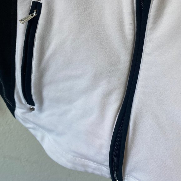 L-RL Ralph Lauren Active Womens Sweater Athleisure Size M Colorblock Zip Up - Picture 13 of 13